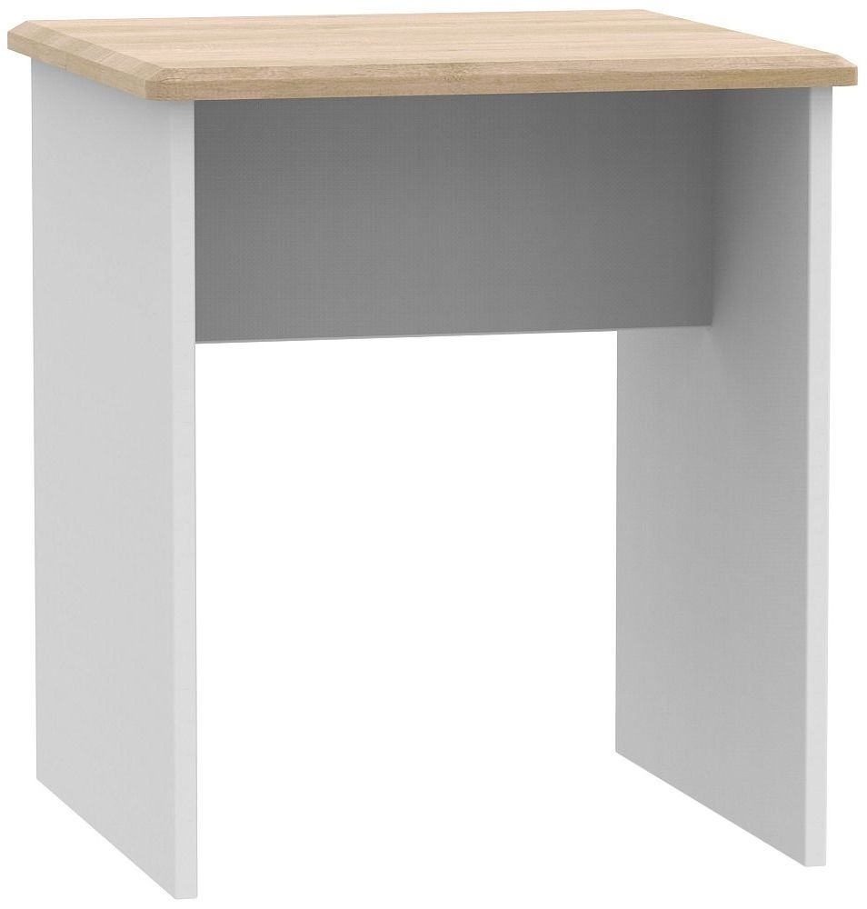 Victoria Lamp Table Grey And Riviera Oak