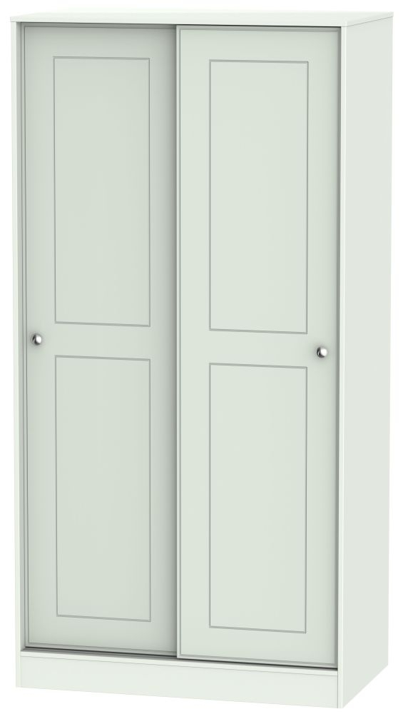 Victoria Grey Matt 2 Door Sliding Wardrobe