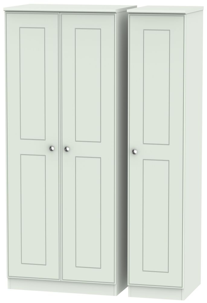 Victoria Grey Matt 3 Door Wardrobe