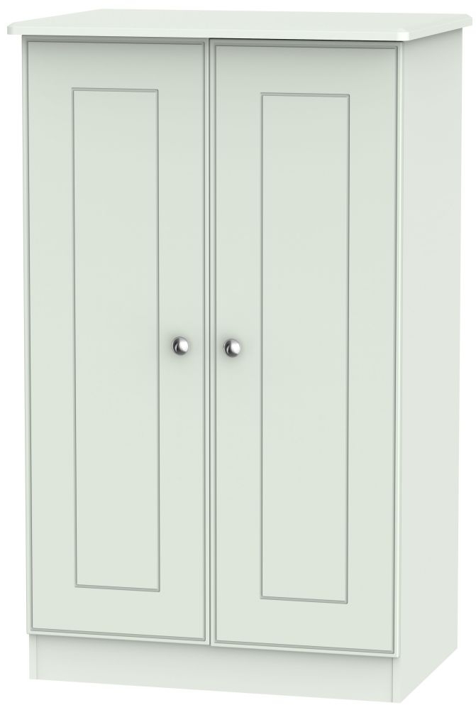 Victoria Grey Matt 2 Door Midi Wardrobe