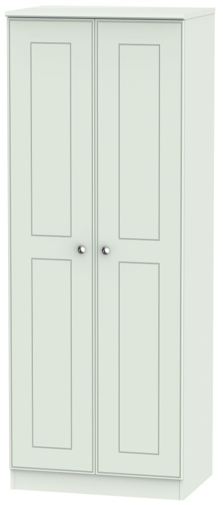 Victoria Grey Matt 2 Door Tall Wardrobe