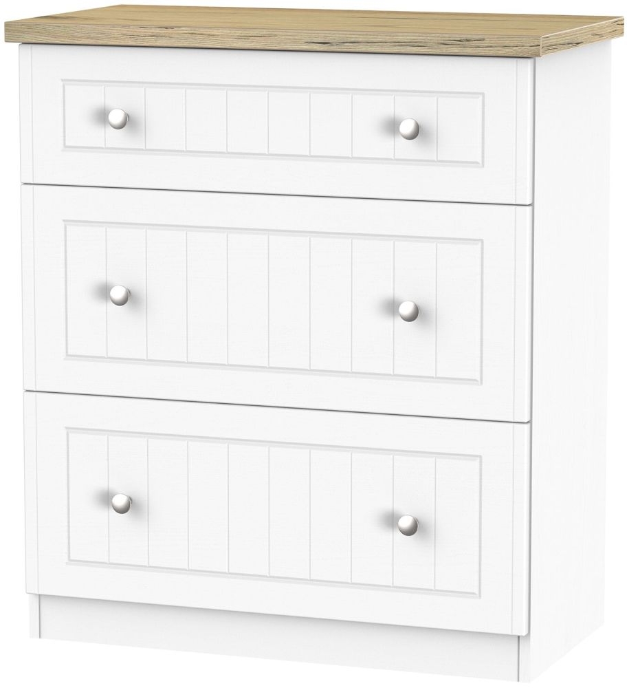 Vienna Porcelain 3 Drawer Deep Chest