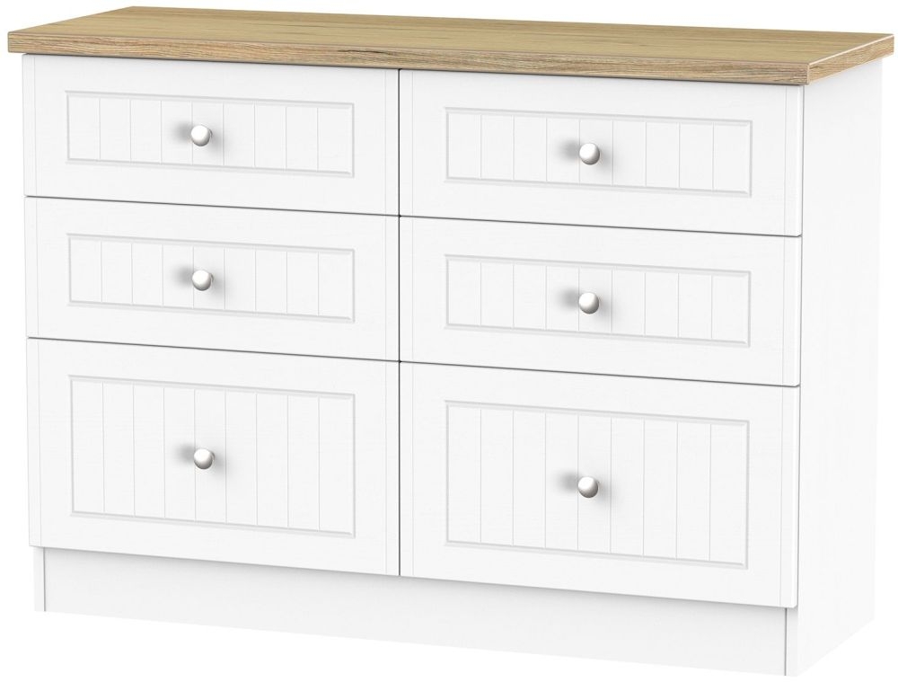 Vienna Porcelain 6 Drawer Midi Chest