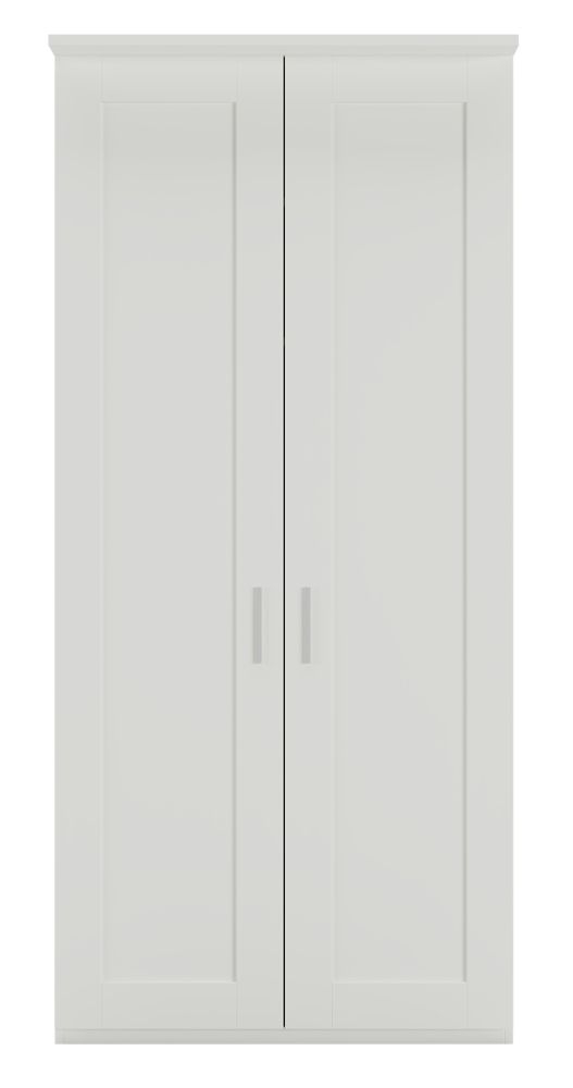 Wiemann Cambridge White 2 Door Wardrobe W 100cm