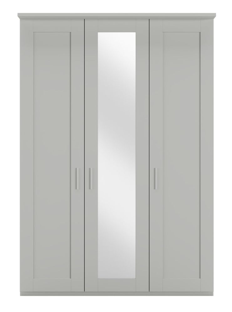 Wiemann Cambridge Champagne 3 Door Wardrobe With 1 Mirror Front W 150cm