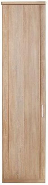 Wiemann Luxor 34 1 Left Hand Facing Door Hinged Wardrobe In Rustic Oak W 50cm