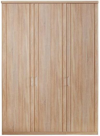 Wiemann Luxor 34 3 Door Hinged Wardrobe In Rustic Oak W 150cm