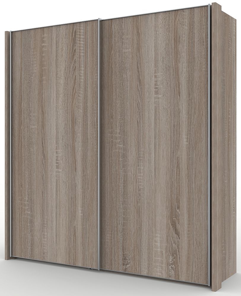 Wiemann Miami 2 Door Wardrobe In Dark Rustic Oak W 200cm