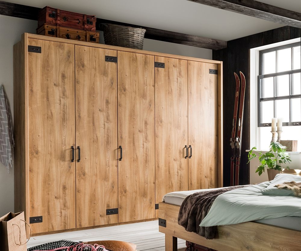 Wiemann Salzburg 5 Door Wardrobe In Oak W 250cm