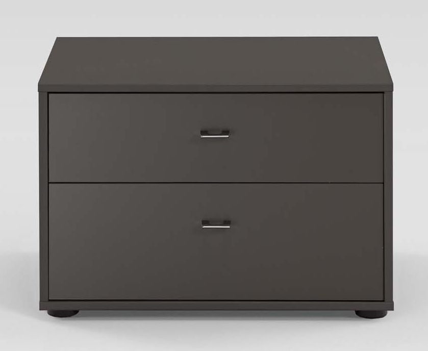 Wiemann Tokio 2 Drawer Bedside Cabinet With Carcase Color Front