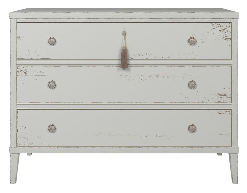 Willis And Gambier Atelier Distressed White 3 Drawer Chest