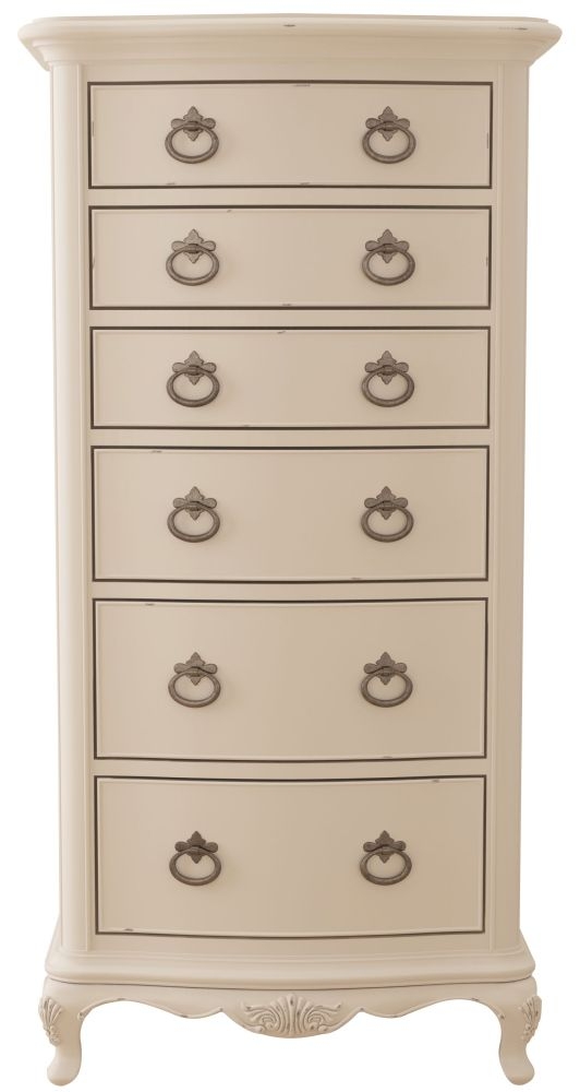 Willis And Gambier Ivory 6 Drawer Tallboy Chest