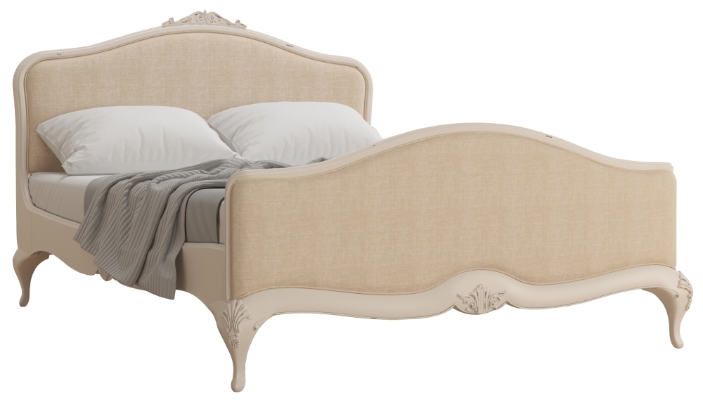 Willis And Gambier Ivory Upholstered Bedstead