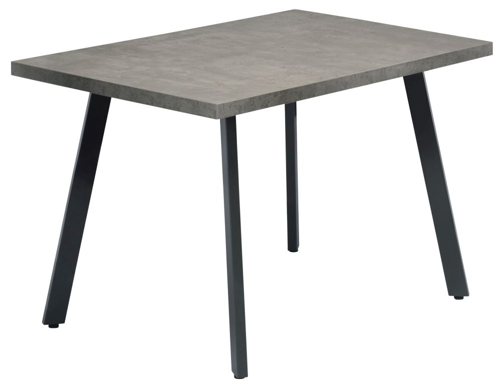 Amalfi Concrete Effect Top 120cm Dining Table