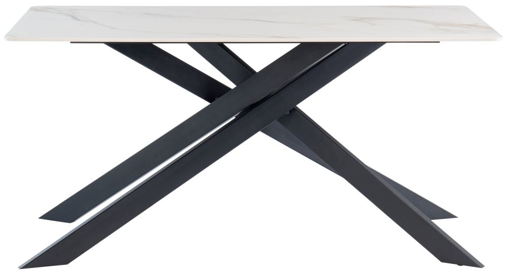 Camilla Sintered Stone Top Kass Gold 160cm Dining Table