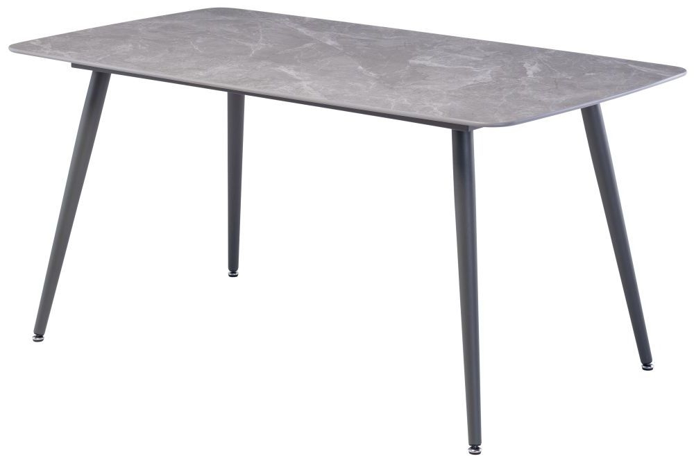 Covelo Grey Sintered Stone Top 160cm Dining Table