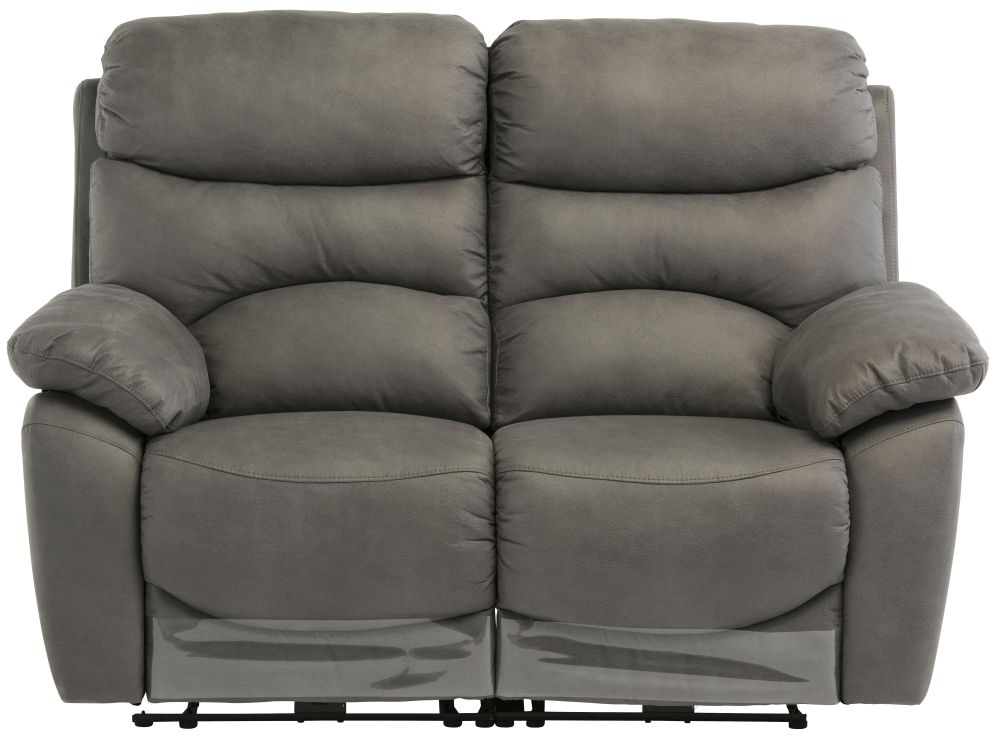 Layla Grey Fabric 2 Seater Electric Recliner Sofa