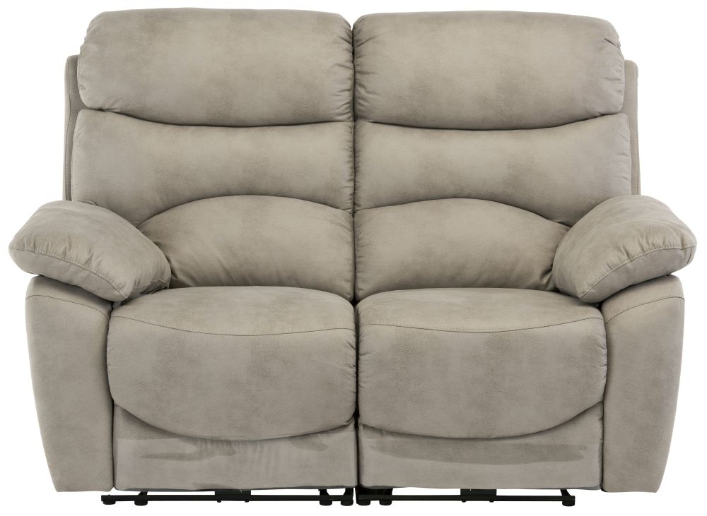 Layla Natural Fabric 2 Seater Electric Recliner Sofa