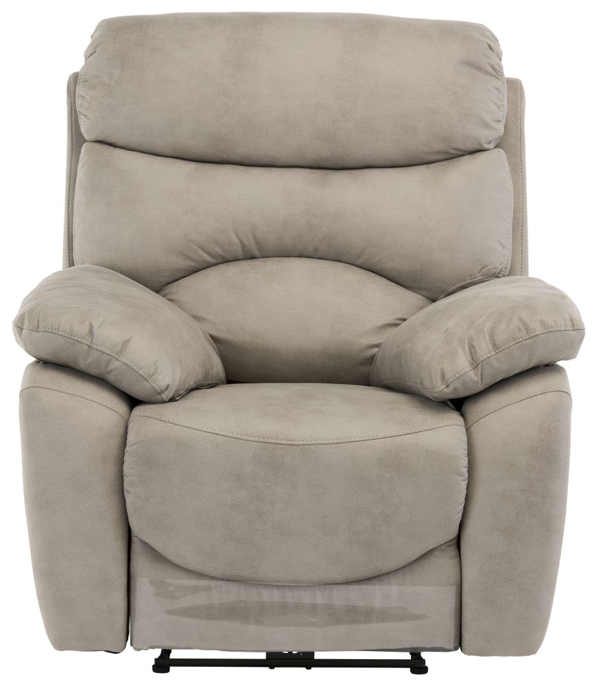 Layla Natural Fabric Electric Recliner Armchair