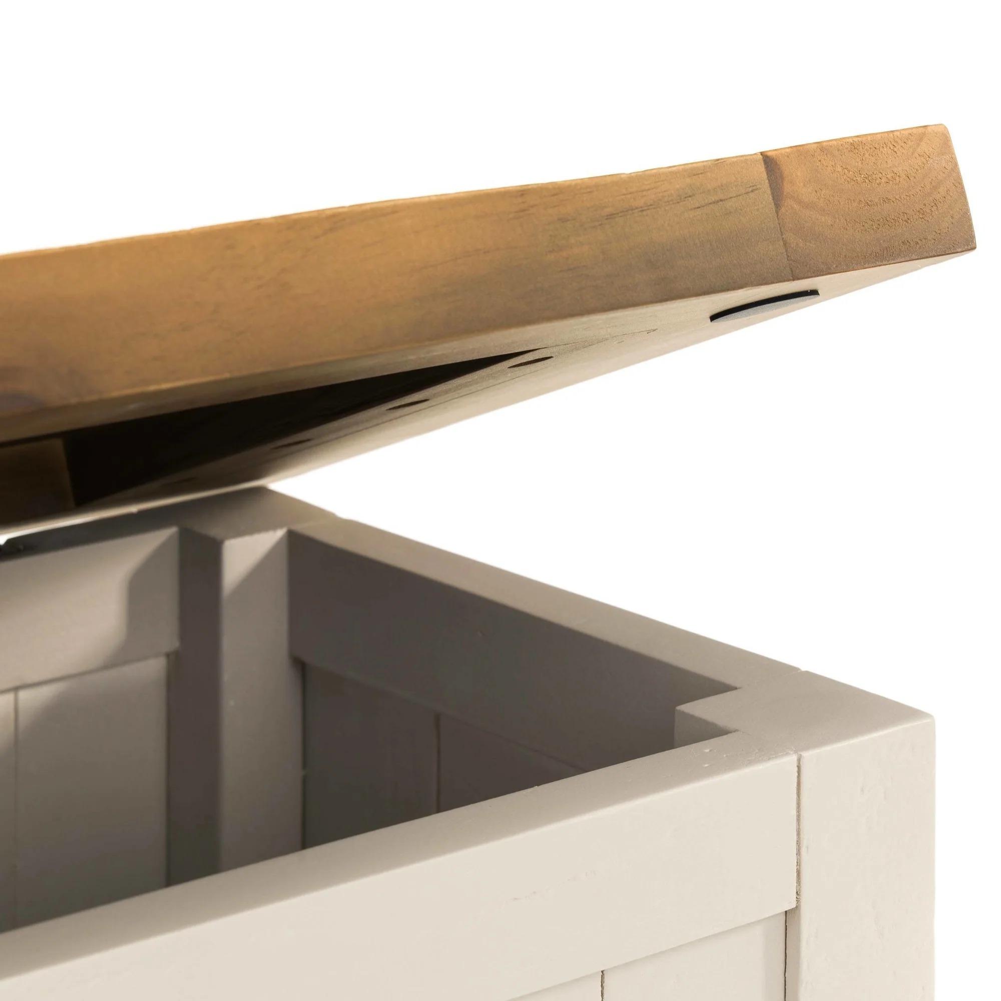 Aspen Grey Storage Bench