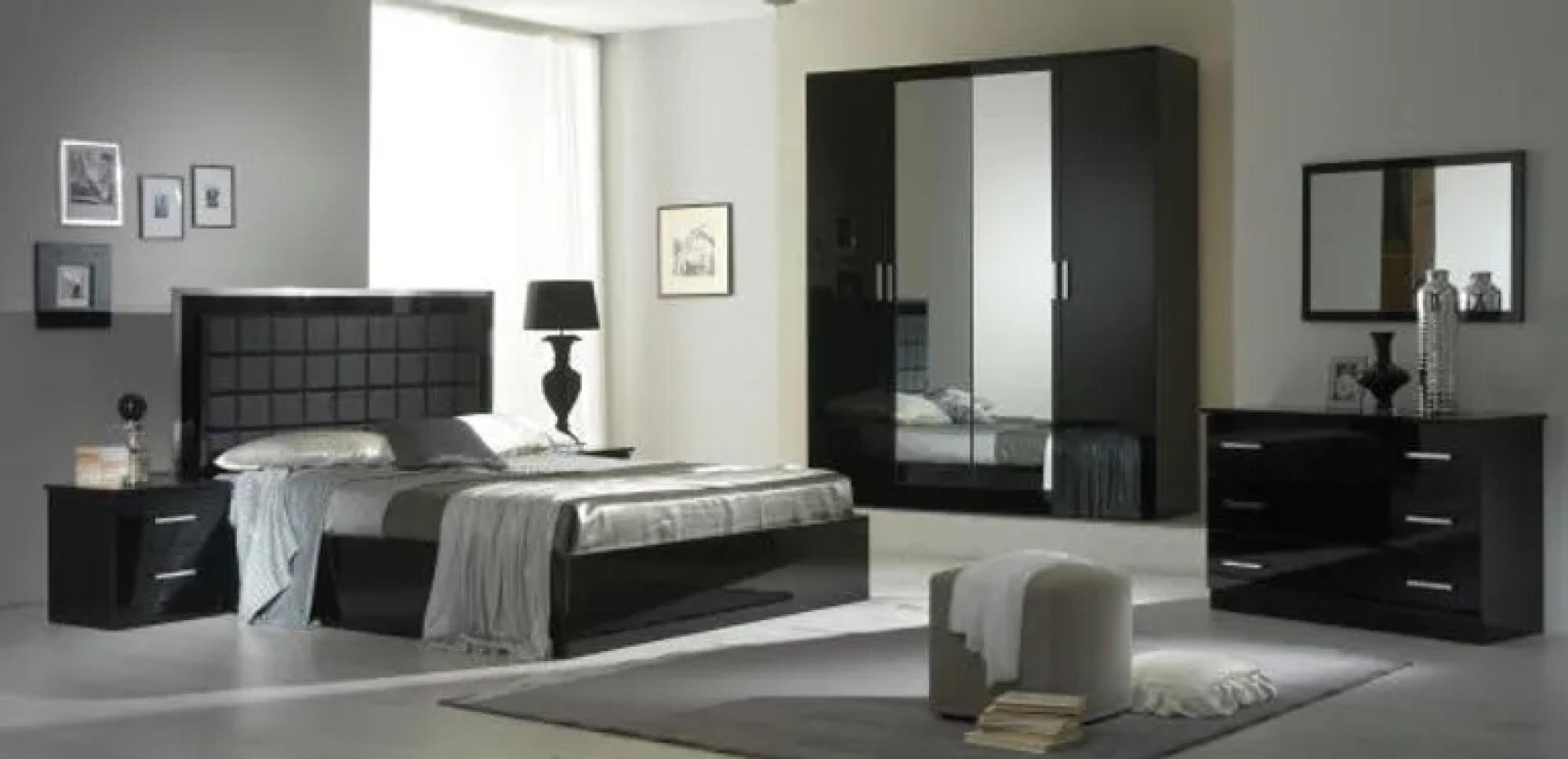 Ambra Wall Mirror - Black Italian