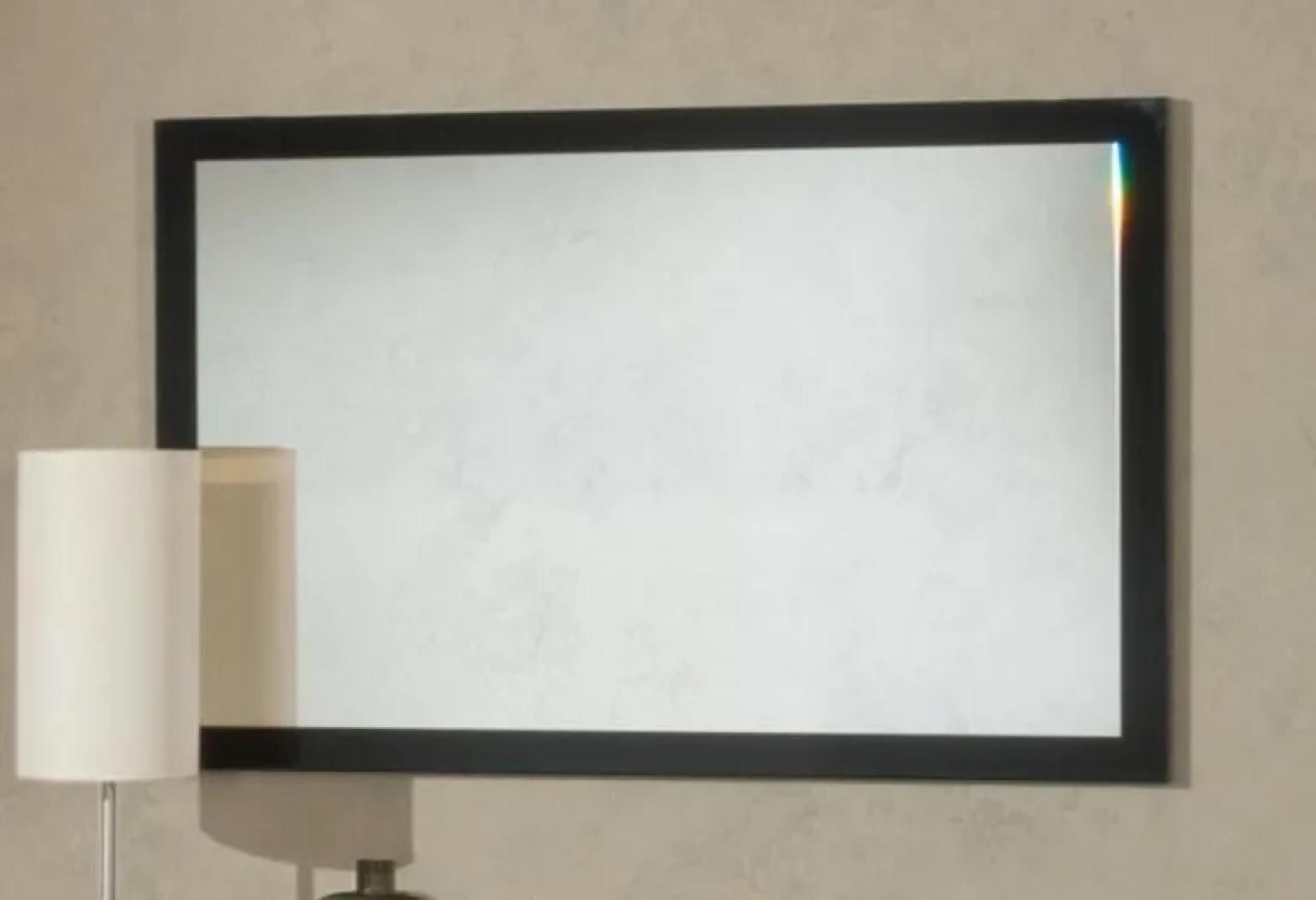 Simona Wall Mirror - Black Italian