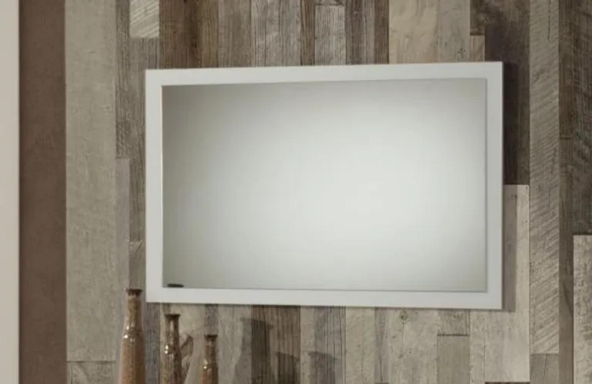 Simona Wall Mirror - White Italian