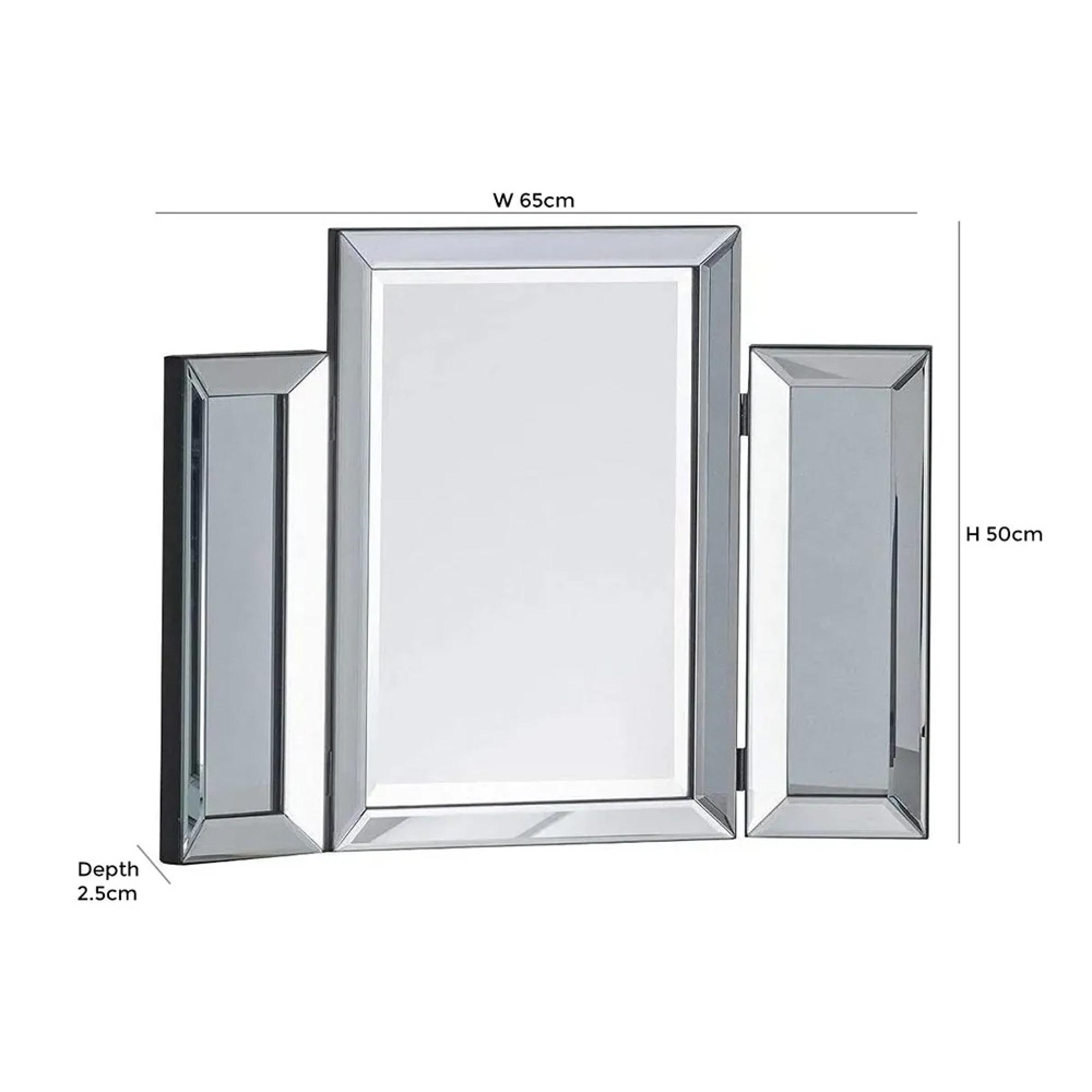 Soprano Triple Dressing Mirror - Rectangular