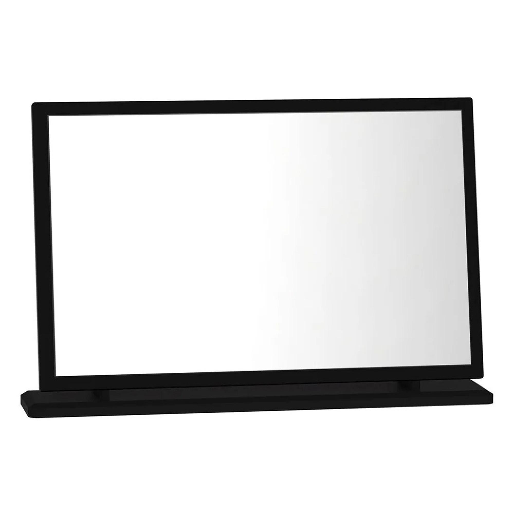 Knightsbridge Large Dressing Mirror - Black Gloss