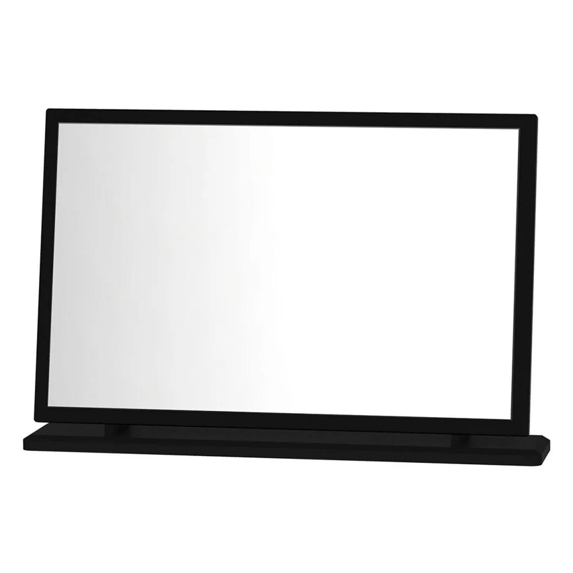 Knightsbridge Large Dressing Mirror - Black Gloss