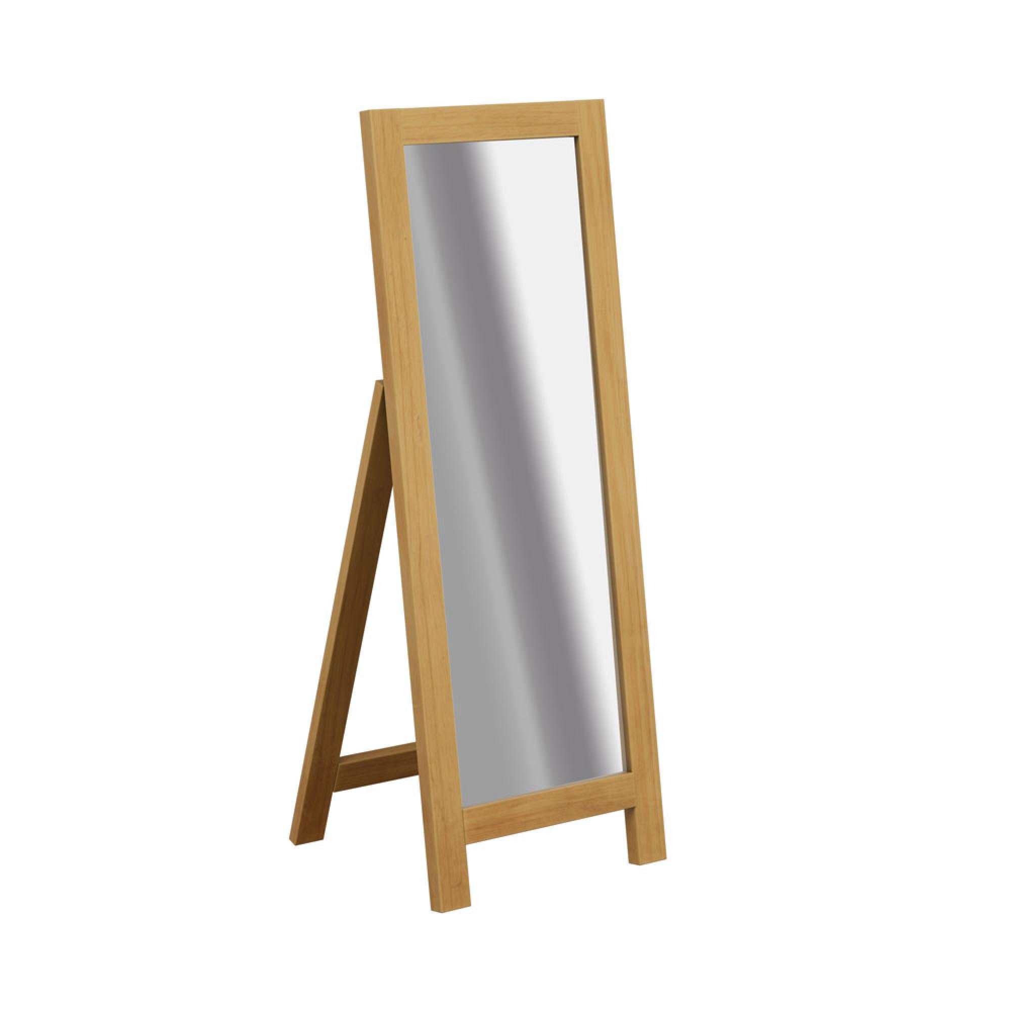 Churchill Waxed Pine Cheval Bedroom Mirror - 53cm x 147cm