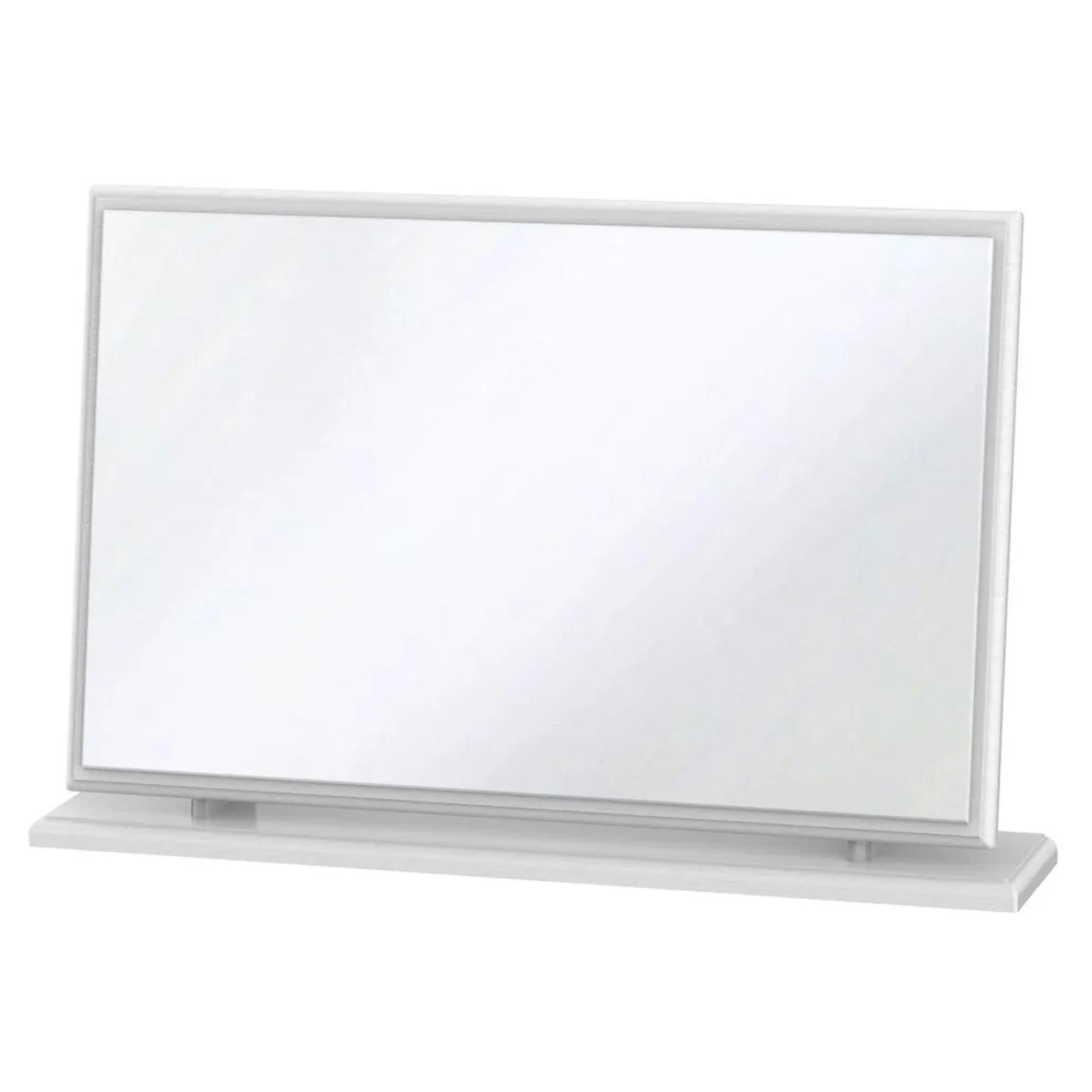 Crystal Large Dressing Mirror - White