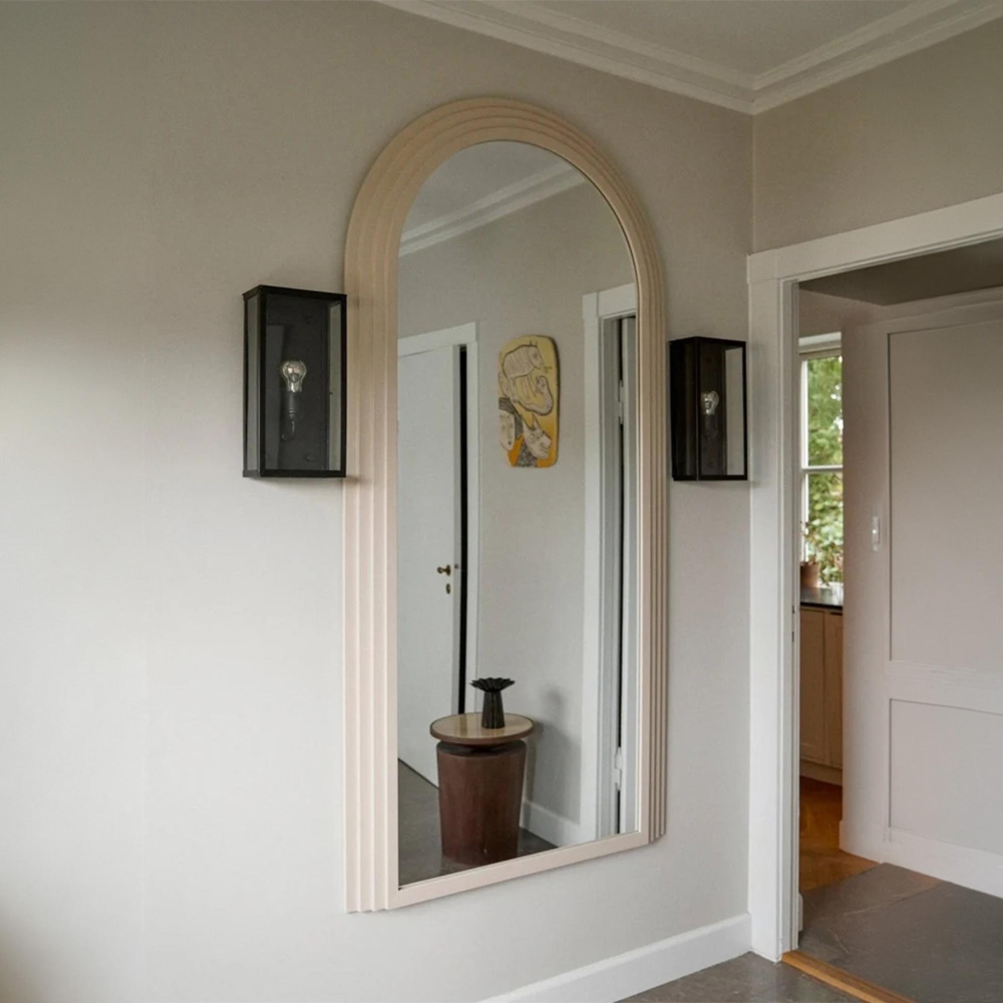 Falco Standing Mirror - Beige - Metal - 100cm x 203cm