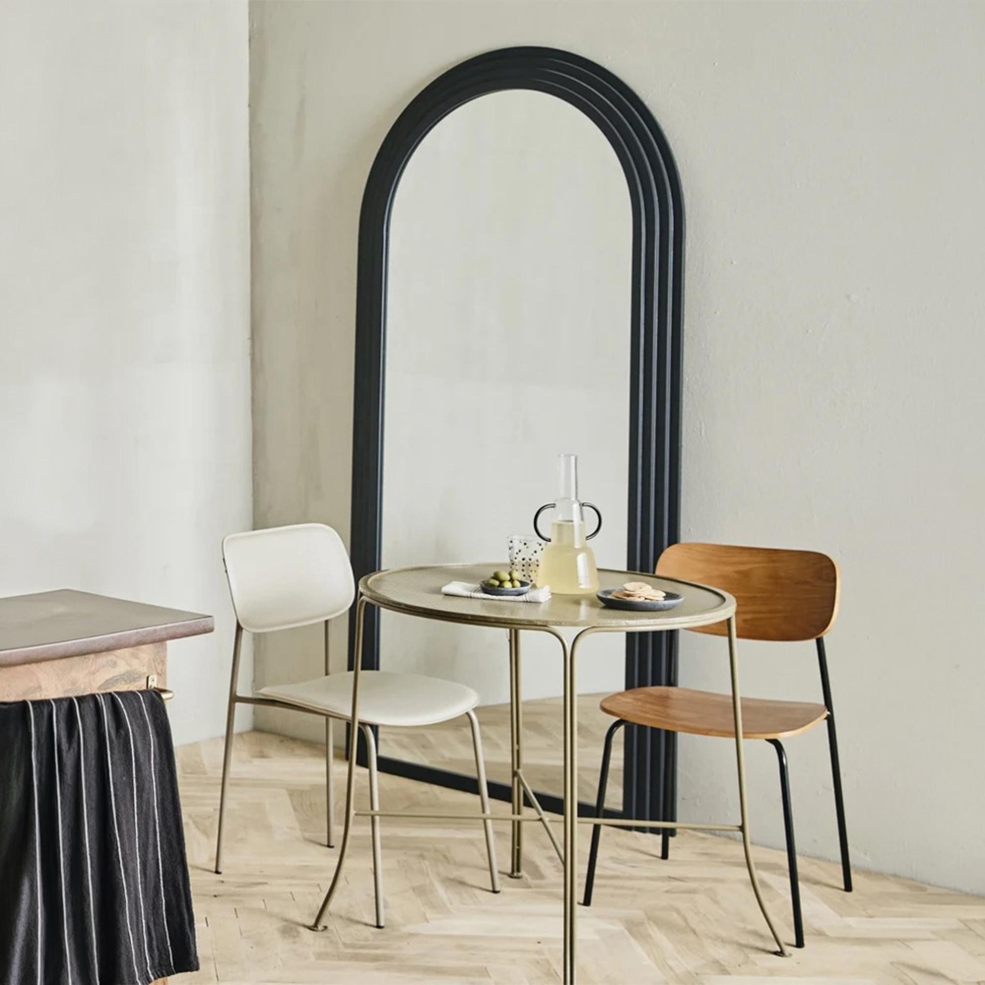 Falco Standing Mirror - Black - Metal - 100cm x 203cm