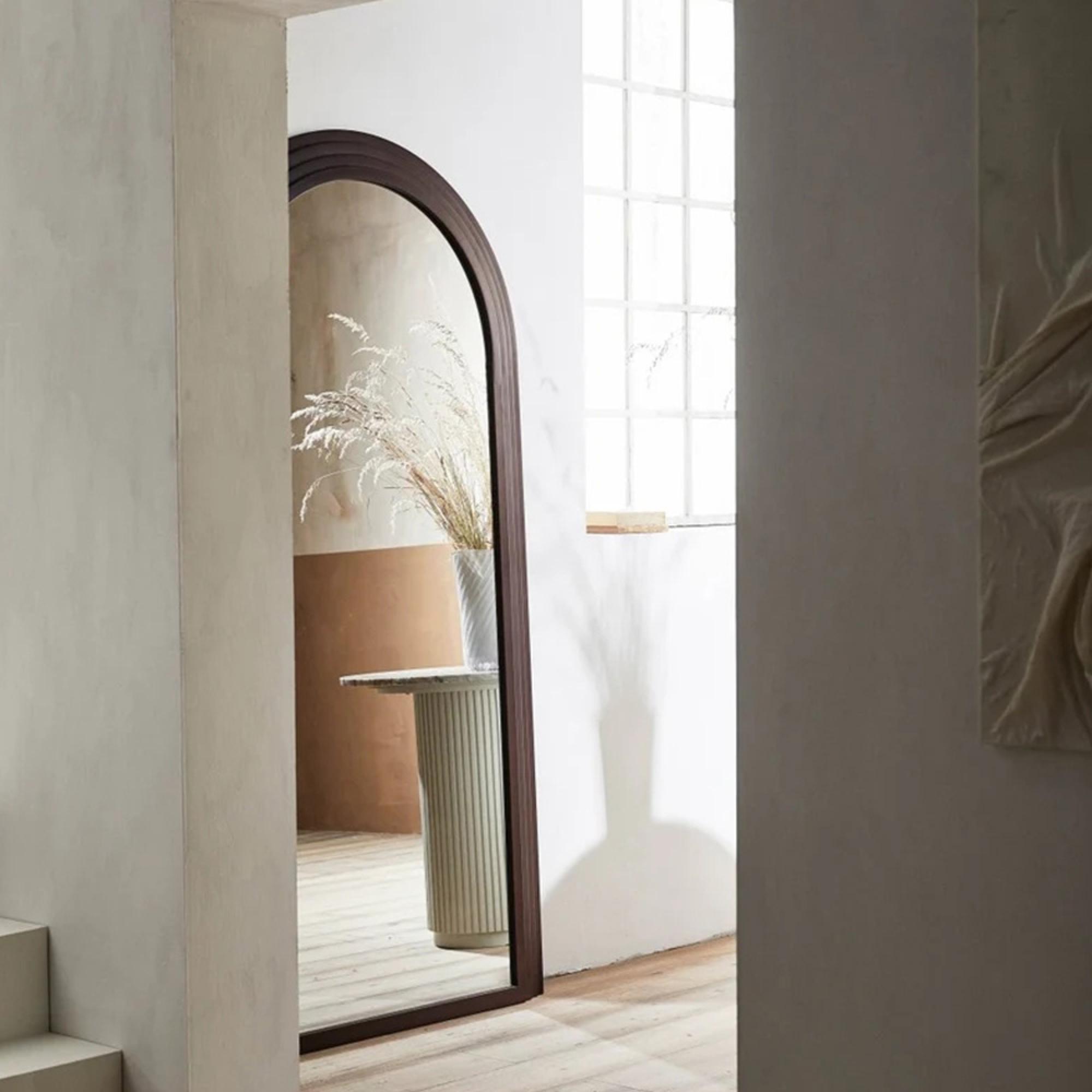 Falco Standing Mirror - Dark Brown - Metal - 100cm x 203cm