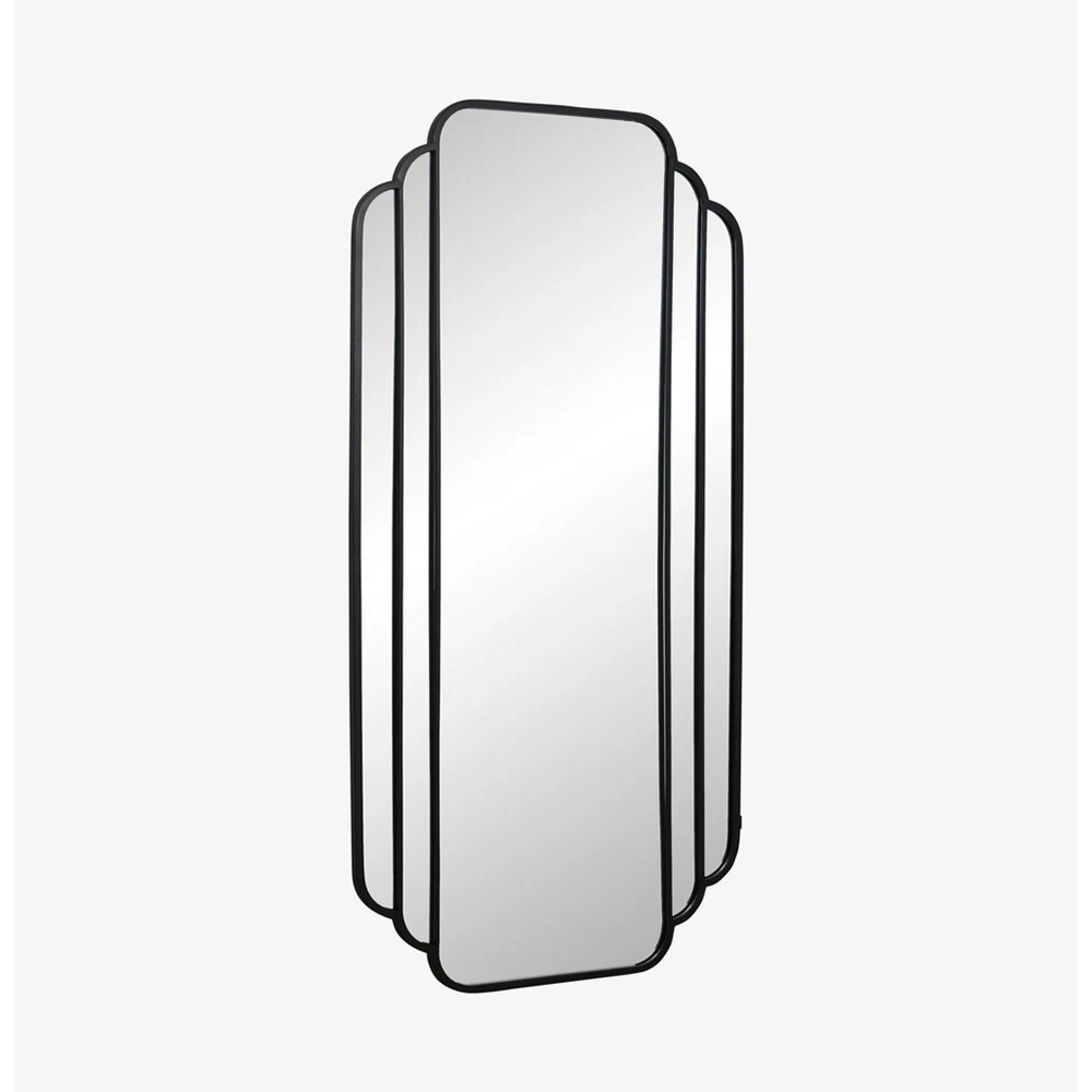 Skylark Wall Mirror - Black - Metal - 100cm x 200cm