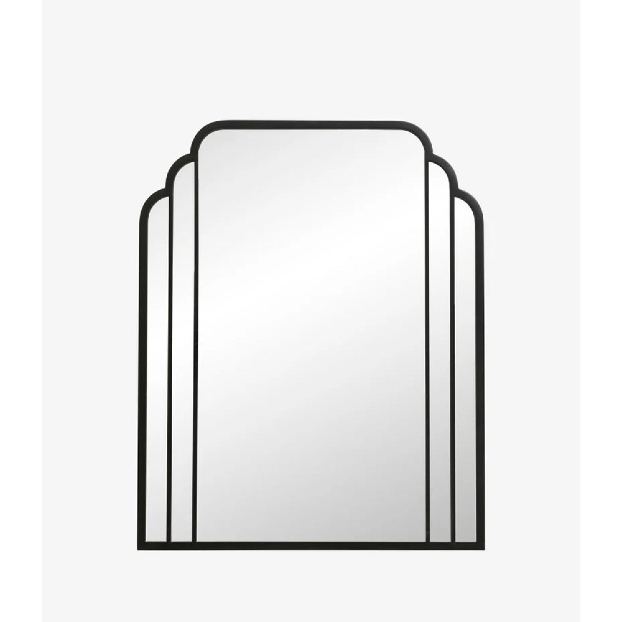 Skylark Wall Mirror - Black - Metal - 82cm x 102cm