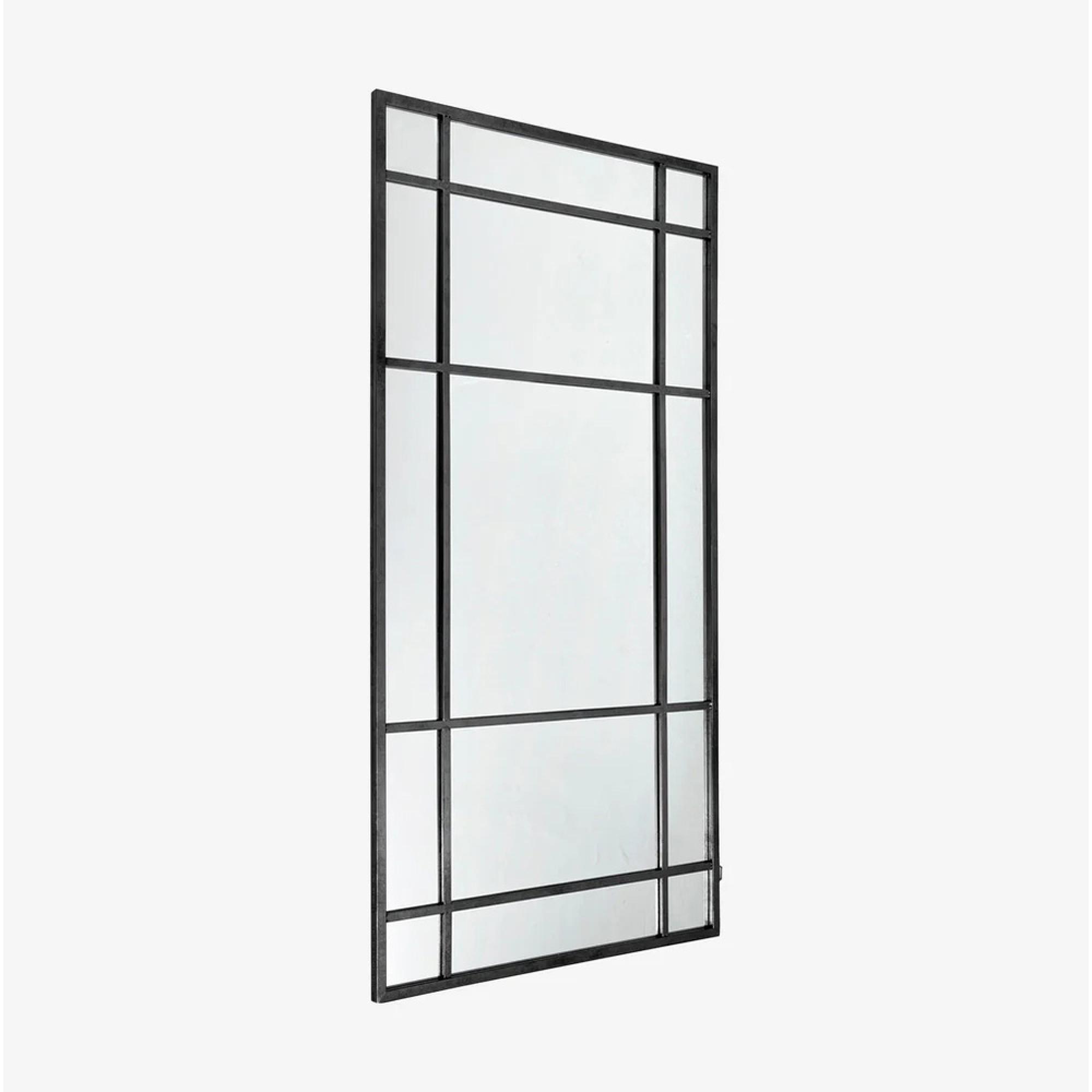 Spirit Standing Mirror - Black - Metal - 101.5cm x 203.5cm