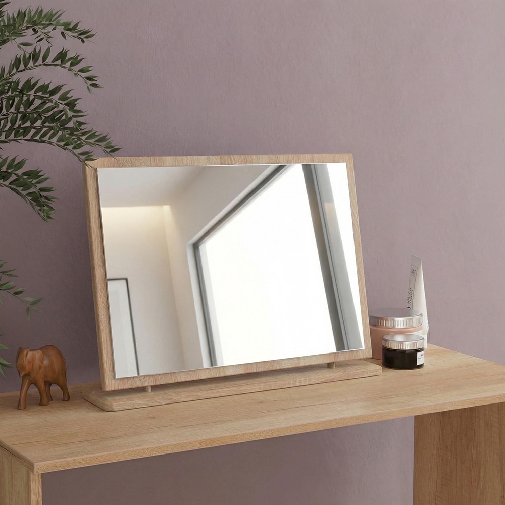Devon Large Dressing Mirror - Oak
