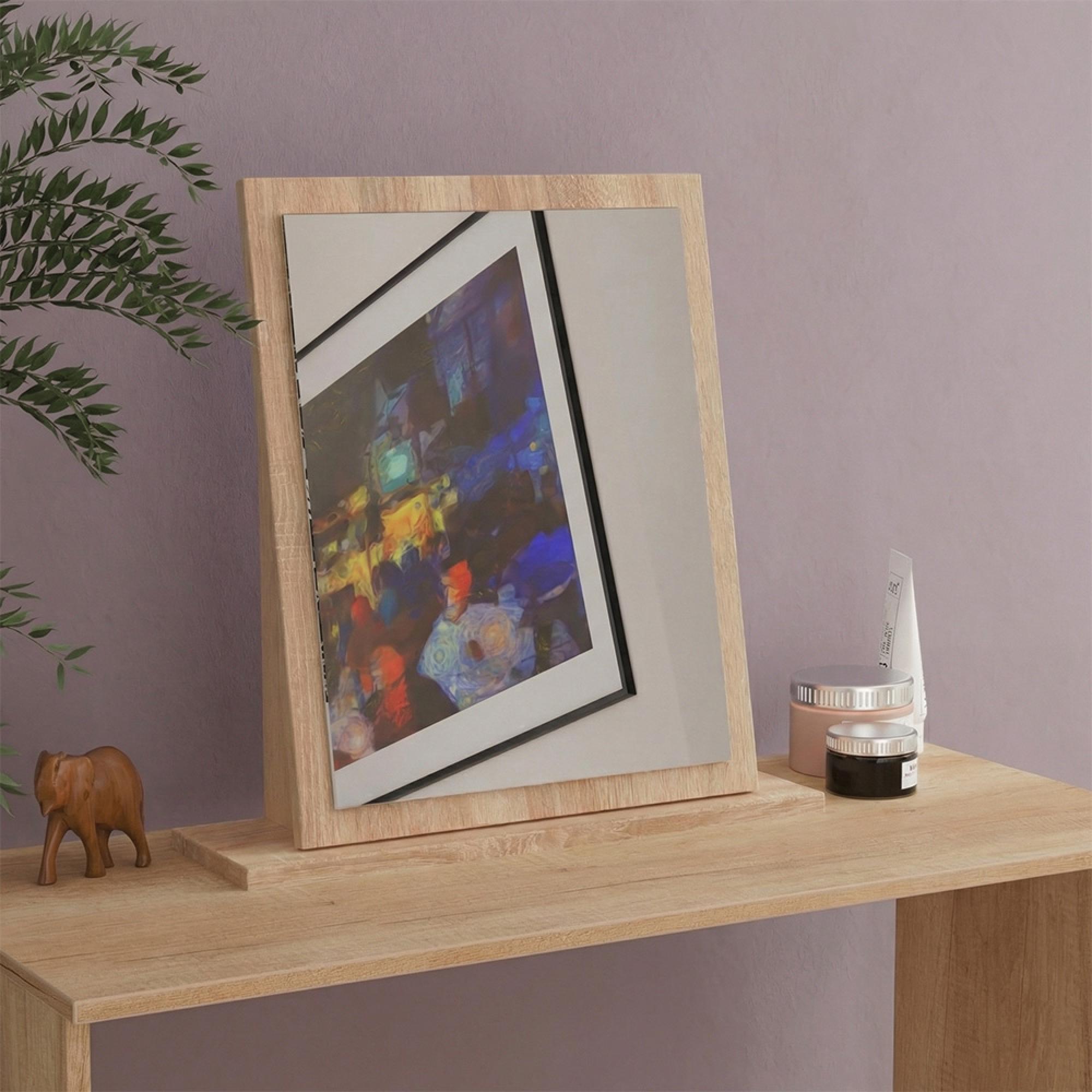 Devon Small Dressing Mirror - Oak