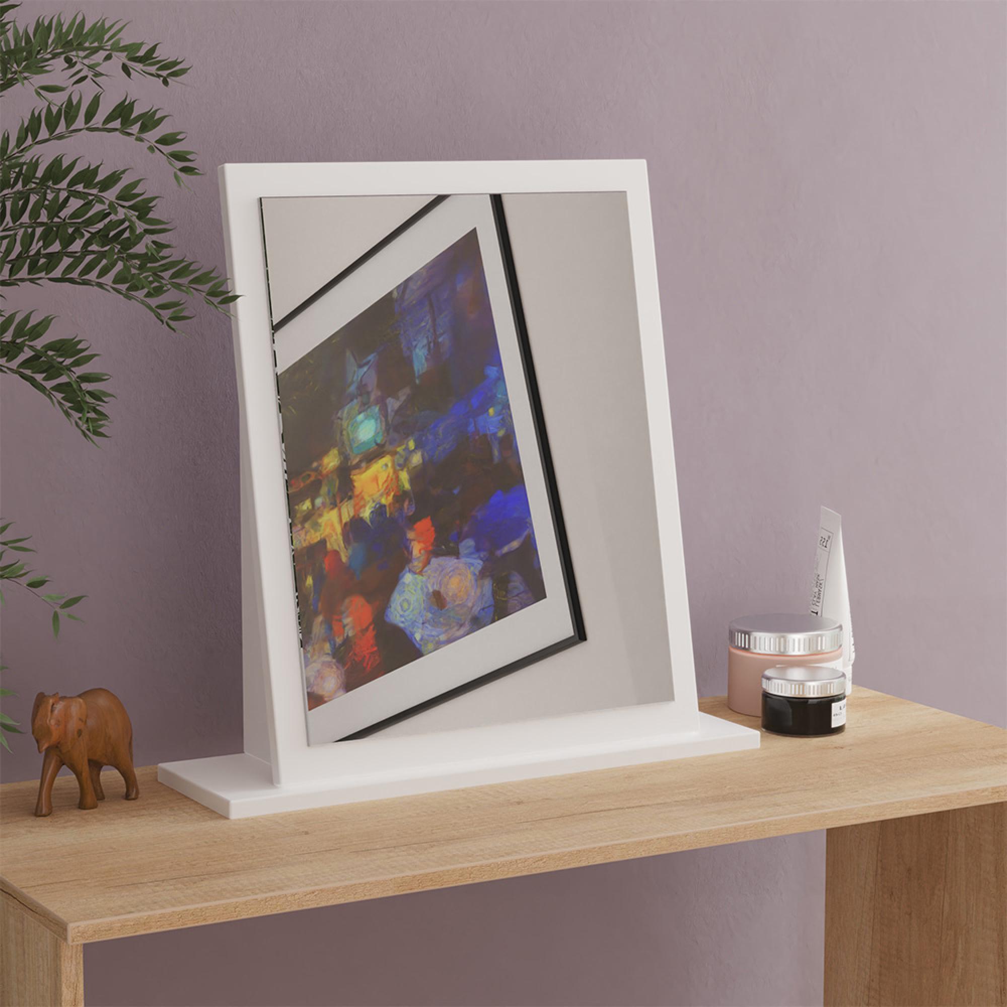 Worcester Dressing Mirror - Small - White