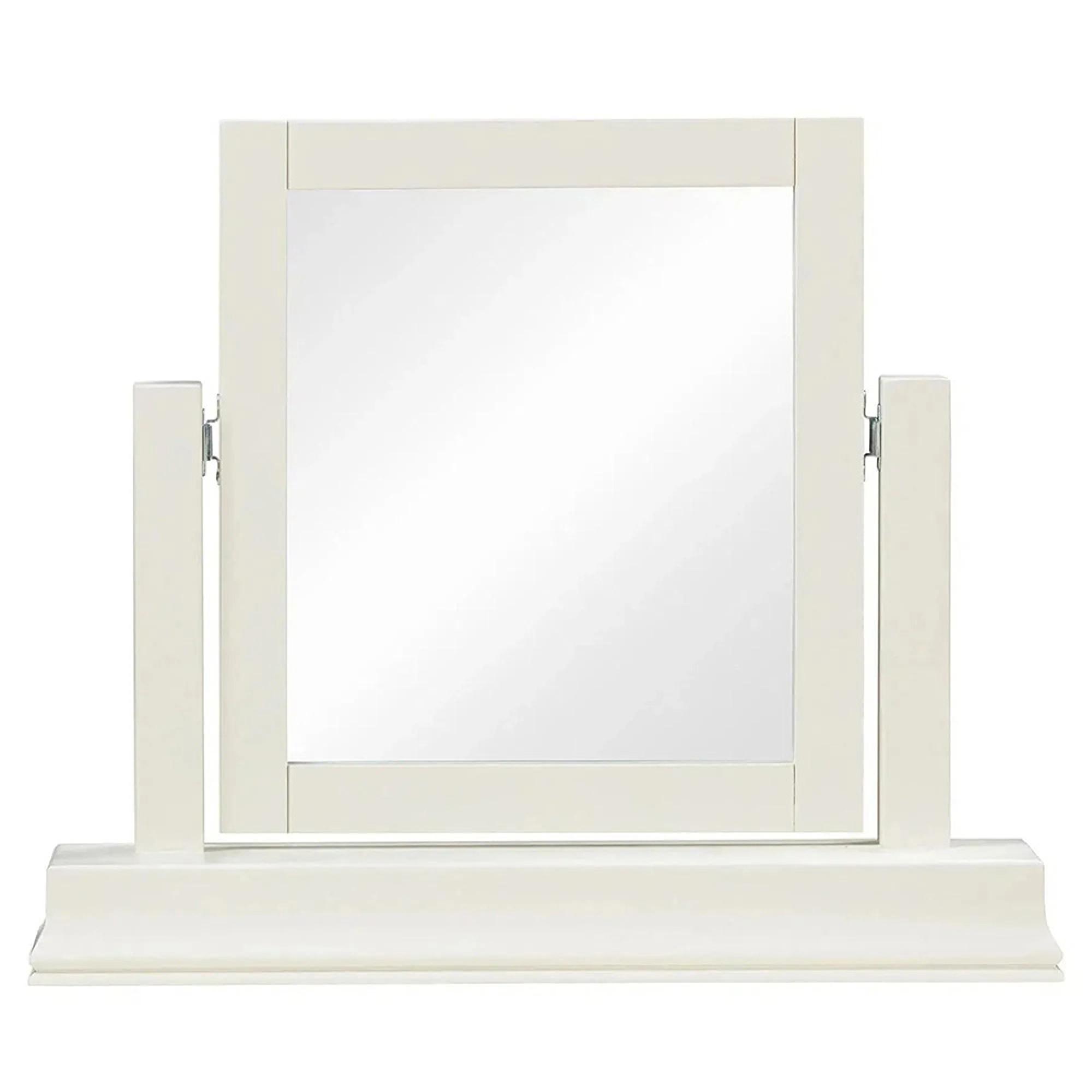 Paisley Dressing Mirror - Cream Painted