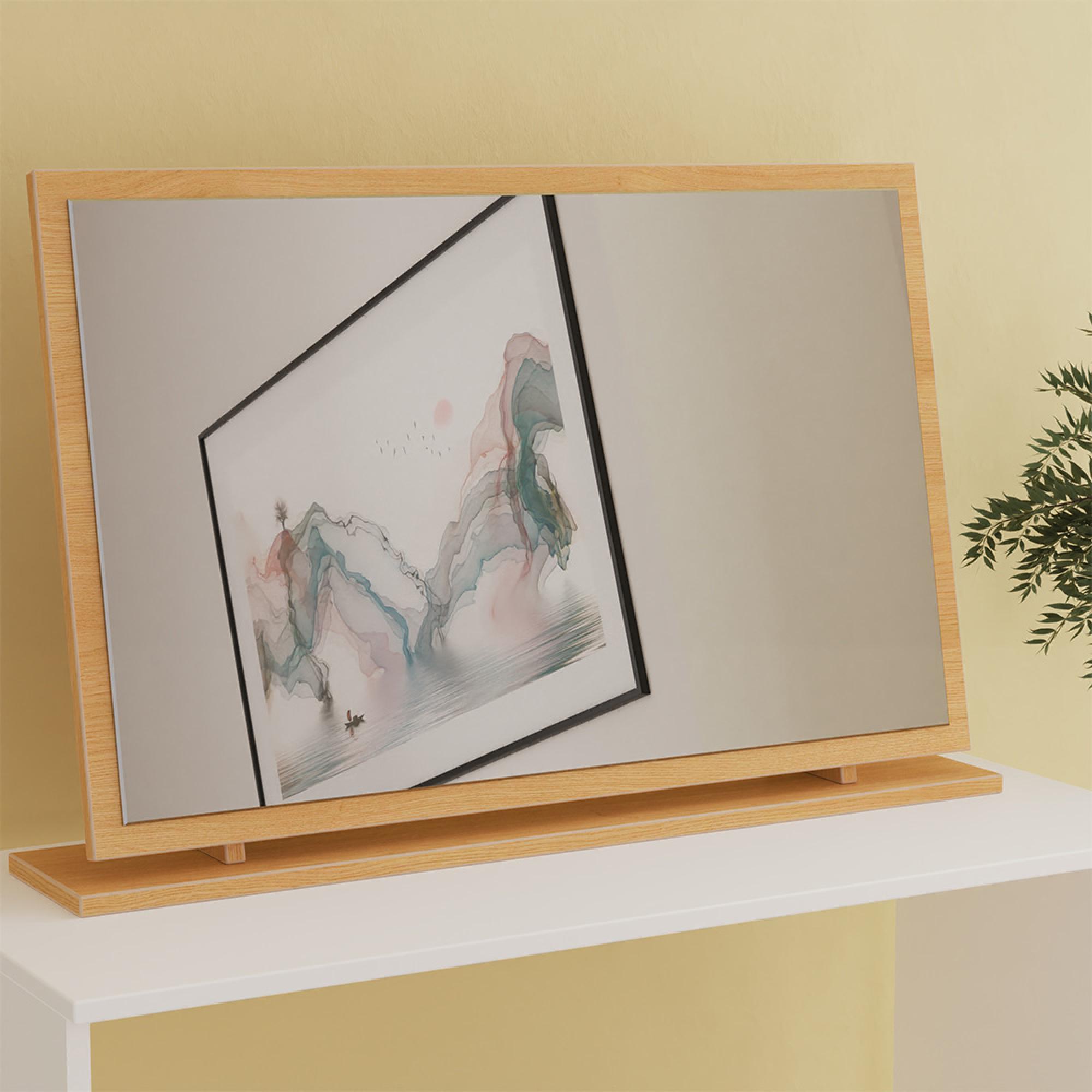 Monaco Dressing Mirror - Large - Modern Oak