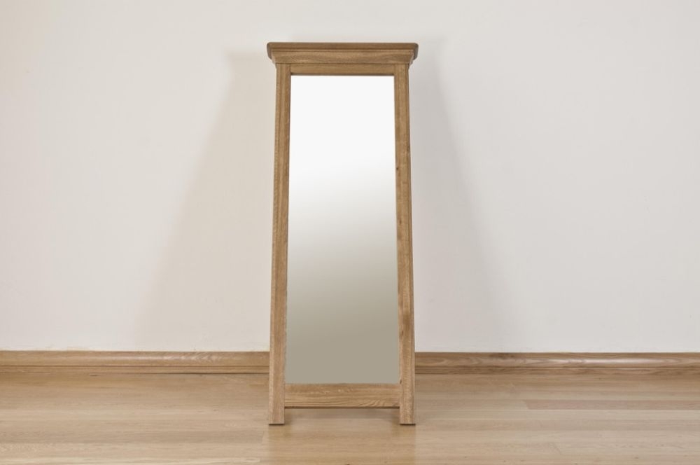 Lyon Oak Rectangular Cheval Mirror - 59cm x 147cm