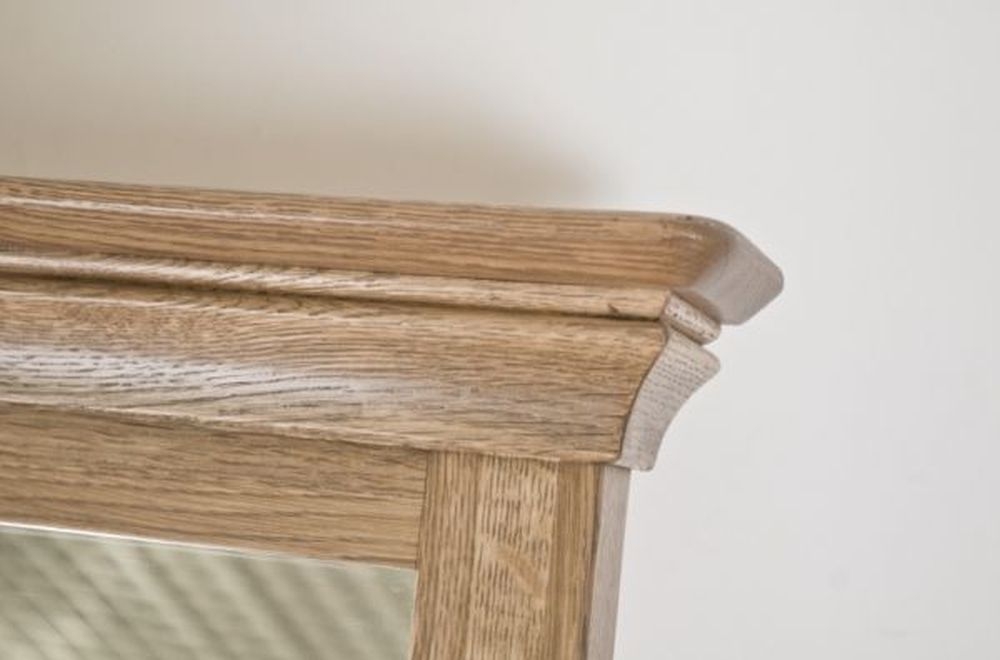 Lyon Oak Rectangular Cheval Mirror - 59cm x 147cm