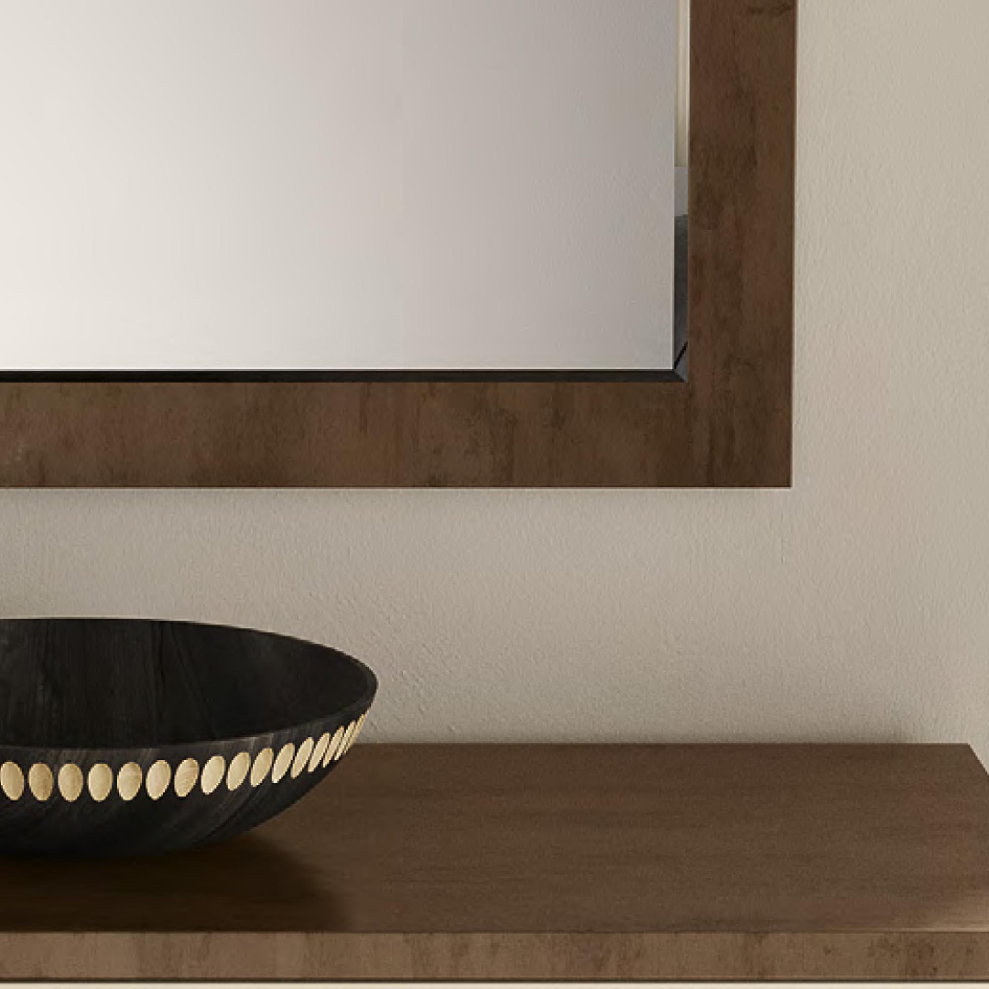 Meridian Walnut Wall Mirror