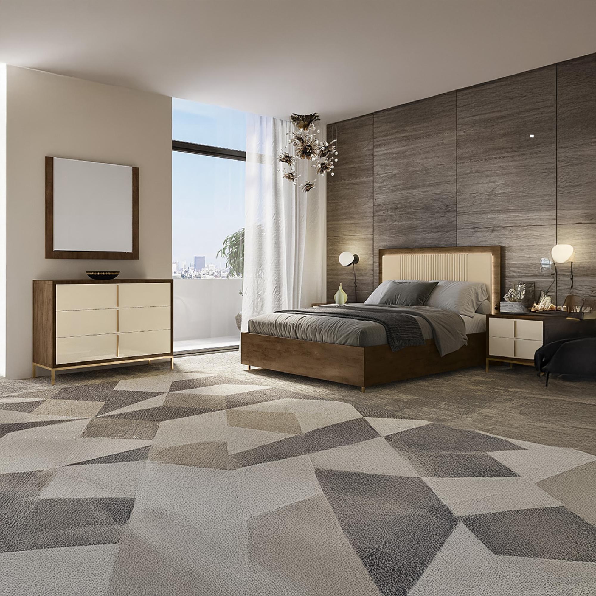 Meridian Walnut Wall Mirror