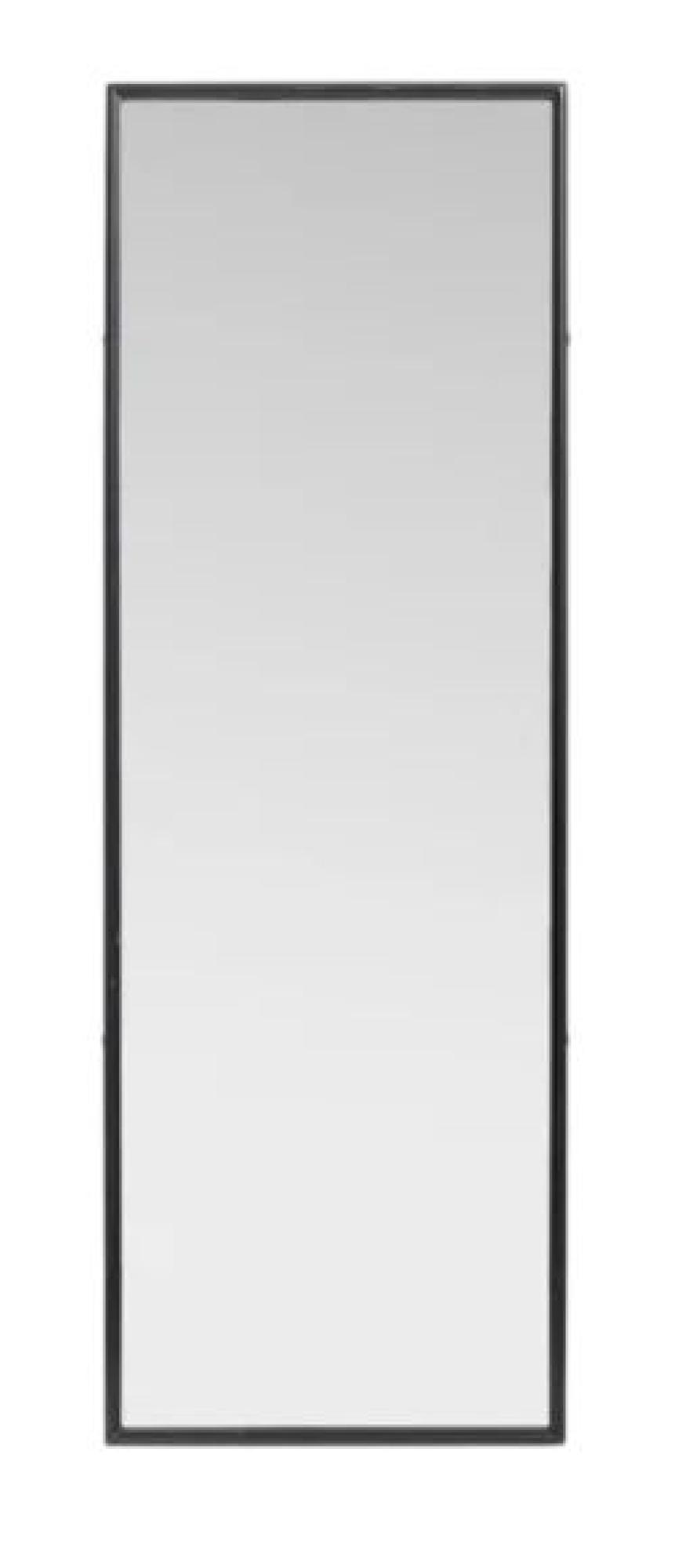 Downtown Black Metal Standing  Mirror