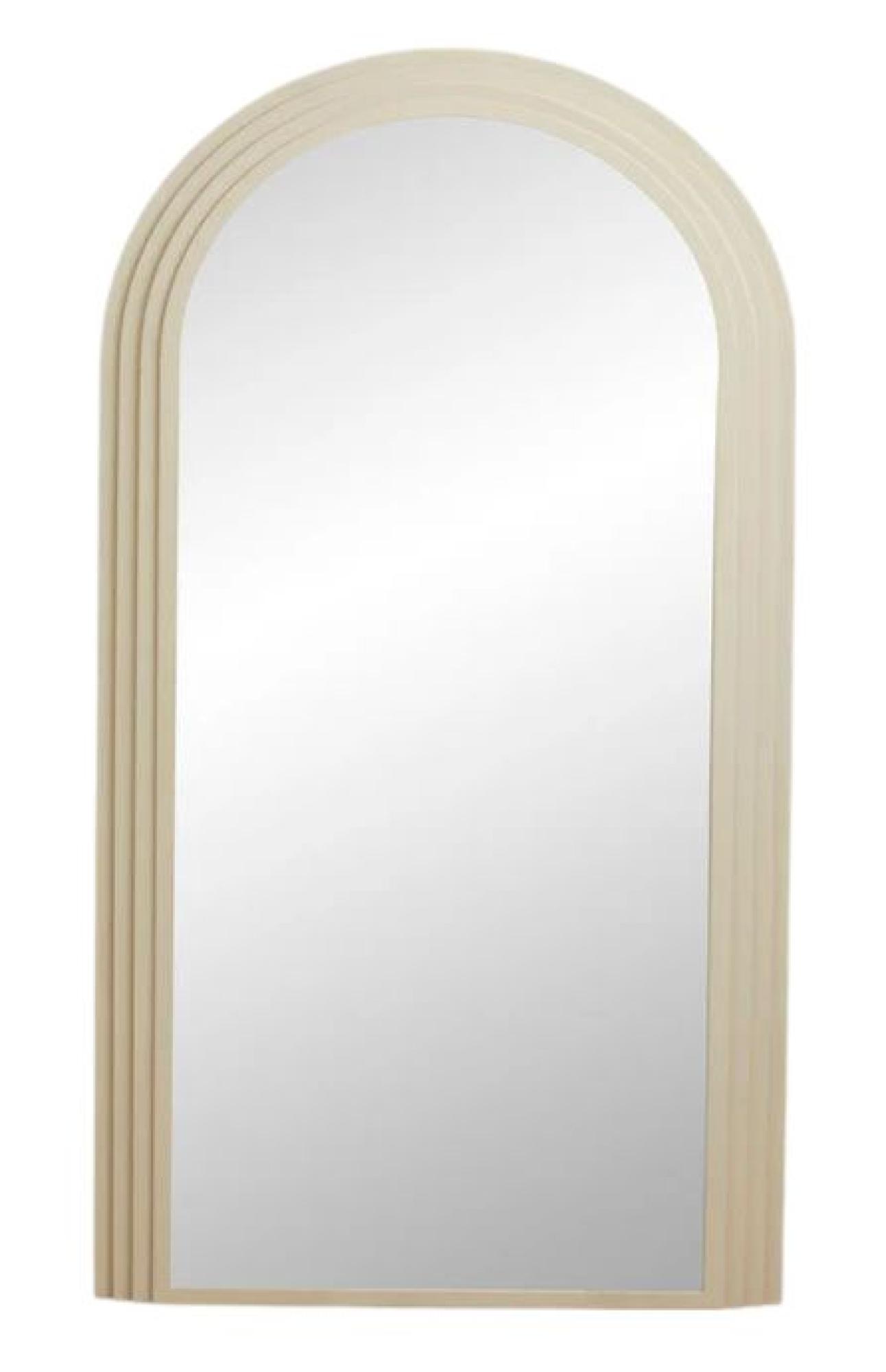 Falco Beige Metal Standing Mirror