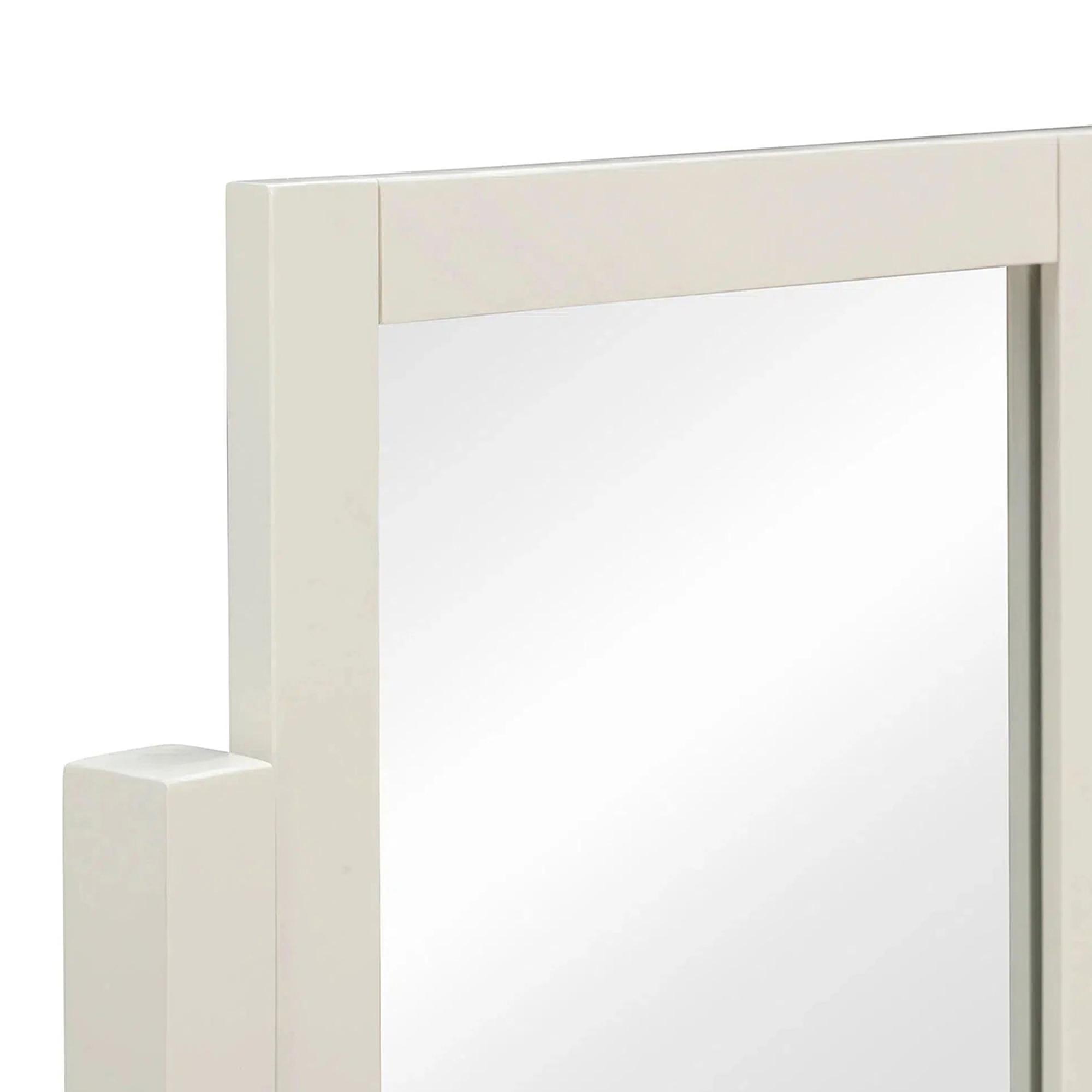 Paisley Cream Painted Vanity Mirror